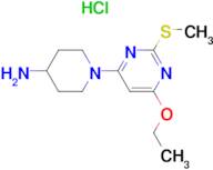 1-(6-Ethoxy-2-methylsulfanyl-pyrimidin-4-yl)-piperidin-4-ylamine hydrochloride