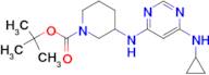 3-(6-Cyclopropylamino-pyrimidin-4-ylamino)-piperidine-1-carboxylic acid tert-butyl ester