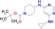 4-(6-Cyclopropylamino-pyrimidin-4-ylamino)-piperidine-1-carboxylic acid tert-butyl ester