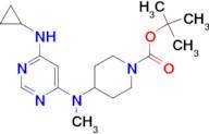 4-[(6-Cyclopropylamino-pyrimidin-4-yl)-methyl-amino]-piperidine-1-carboxylic acid tert-butyl ester