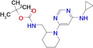 [1-(6-Cyclopropylamino-pyrimidin-4-yl)-piperidin-2-ylmethyl]-carbamic acid tert-butyl ester