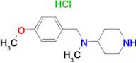 (4-Methoxy-benzyl)-methyl-piperidin-4-yl-amine hydrochloride