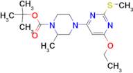 4-(6-Ethoxy-2-methylsulfanyl-pyrimidin-4-yl)-2-methyl-piperazine-1-carboxylic acid tert-butyl ester