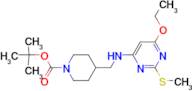 4-[(6-Ethoxy-2-methylsulfanyl-pyrimidin-4-ylamino)-methyl]-piperidine-1-carboxylic acid tert-butyl…