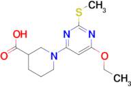 1-(6-Ethoxy-2-methylsulfanyl-pyrimidin-4-yl)-piperidine-3-carboxylic acid