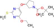 (S)-3-(6-Ethoxy-2-methylsulfanyl-pyrimidin-4-yloxy)-pyrrolidine-1-carboxylic acid tert-butyl ester