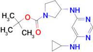 (S)-3-(6-Cyclopropylamino-pyrimidin-4-ylamino)-pyrrolidine-1-carboxylic acid tert-butyl ester