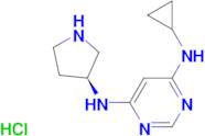 N-Cyclopropyl-N'-(S)-pyrrolidin-3-yl-pyrimidine-4,6-diamine hydrochloride