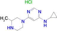 Cyclopropyl-[6-(3-methyl-piperazin-1-yl)-pyrimidin-4-yl]-amine hydrochloride