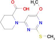 1-(6-Methoxy-2-methylsulfanyl-pyrimidin-4-yl)-piperidine-2-carboxylic acid