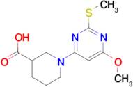 1-(6-Methoxy-2-methylsulfanyl-pyrimidin-4-yl)-piperidine-3-carboxylic acid