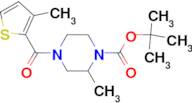 2-Methyl-4-(3-methyl-thiophene-2-carbonyl)-piperazine-1-carboxylic acid tert-butyl ester