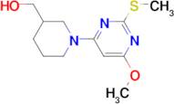 [1-(6-Methoxy-2-methylsulfanyl-pyrimidin-4-yl)-piperidin-3-yl]-methanol