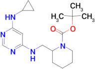 2-[(6-Cyclopropylamino-pyrimidin-4-ylamino)-methyl]-piperidine-1-carboxylic acid tert-butyl ester