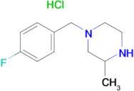 1-(4-fluorobenzyl)-3-methylpiperazine hydrochloride