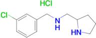 (3-Chloro-benzyl)-pyrrolidin-2-ylmethyl-amine hydrochloride