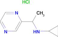 N-(1-(pyrazin-2-yl)ethyl)cyclopropanamine hydrochloride