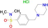 N,N-dimethyl-4-(piperazin-1-ylmethyl)benzenesulfonamide hydrochloride