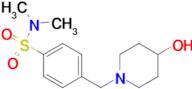 4-((4-hydroxypiperidin-1-yl)methyl)-N,N-dimethylbenzenesulfonamide