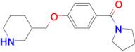 (4-(piperidin-3-ylmethoxy)phenyl)(pyrrolidin-1-yl)methanone