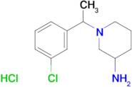 1-[1-(3-Chloro-phenyl)-ethyl]-piperidin-3-ylamine hydrochloride