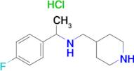 [1-(4-Fluoro-phenyl)-ethyl]-piperidin-4-ylmethyl-amine hydrochloride