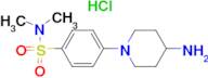 4-(4-aminopiperidin-1-yl)-N,N-dimethylbenzenesulfonamide hydrochloride