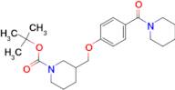 3-[4-(Piperidine-1-carbonyl)-phenoxymethyl]-piperidine-1-carboxylic acid tert-butyl ester