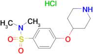 N,N-dimethyl-4-(piperidin-4-yloxy)benzenesulfonamide hydrochloride