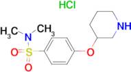 N,N-Dimethyl-4-(piperidin-3-yloxy)benzenesulfonamide hydrochloride