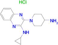 [3-(4-Amino-piperidin-1-yl)-quinoxalin-2-yl]-cyclopropyl-amine hydrochloride