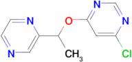 4-Chloro-6-(1-pyrazin-2-yl-ethoxy)-pyrimidine