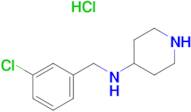 (3-Chloro-benzyl)-piperidin-4-yl-amine hydrochloride