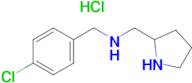 (4-Chloro-benzyl)-pyrrolidin-2-ylmethyl-amine hydrochloride