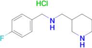 (4-Fluoro-benzyl)-piperidin-3-ylmethyl-amine hydrochloride