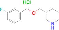 3-(3-Fluoro-benzyloxymethyl)-piperidine hydrochloride