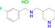 (3-Fluoro-benzyl)-piperidin-3-ylmethyl-amine hydrochloride