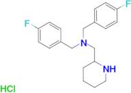 Bis-(4-fluoro-benzyl)-piperidin-2-ylmethyl-amine hydrochloride