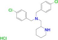 Bis-(4-chloro-benzyl)-piperidin-2-ylmethyl-amine hydrochloride