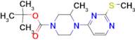 3-Methyl-4-(2-methylsulfanyl-pyrimidin-4-yl)-piperazine-1-carboxylic acid tert-butyl ester