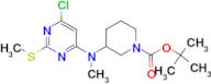 3-[(6-Chloro-2-methylsulfanyl-pyrimidin-4-yl)-methyl-amino]-piperidine-1-carboxylic acid tert-bu...