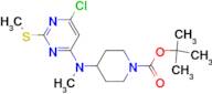 4-[(6-Chloro-2-methylsulfanyl-pyrimidin-4-yl)-methyl-amino]-piperidine-1-carboxylic acid tert-bu...