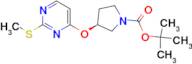 (S)-3-(2-Methylsulfanyl-pyrimidin-4-yloxy)-pyrrolidine-1-carboxylic acid tert-butyl ester