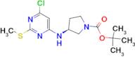 (S)-3-(6-Chloro-2-methylsulfanyl-pyrimidin-4-ylamino)-pyrrolidine-1-carboxylic acid tert-butyl e...