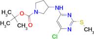 3-(6-Chloro-2-methylsulfanyl-pyrimidin-4-ylamino)-pyrrolidine-1-carboxylic acid tert-butyl ester