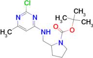 2-[(2-Chloro-6-methyl-pyrimidin-4-ylamino)-methyl]-pyrrolidine-1-carboxylic acid tert-butyl ester