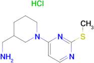 C-[1-(2-Methylsulfanyl-pyrimidin-4-yl)-piperidin-3-yl]-methylamine hydrochloride