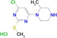 4-Chloro-6-(2-methyl-piperazin-1-yl)-2-methylsulfanyl-pyrimidine hydrochloride