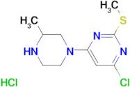 4-Chloro-6-(3-methyl-piperazin-1-yl)-2-methylsulfanyl-pyrimidine hydrochloride
