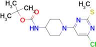 [1-(6-Chloro-2-methylsulfanyl-pyrimidin-4-yl)-piperidin-4-yl]-carbamic acid tert-butyl ester